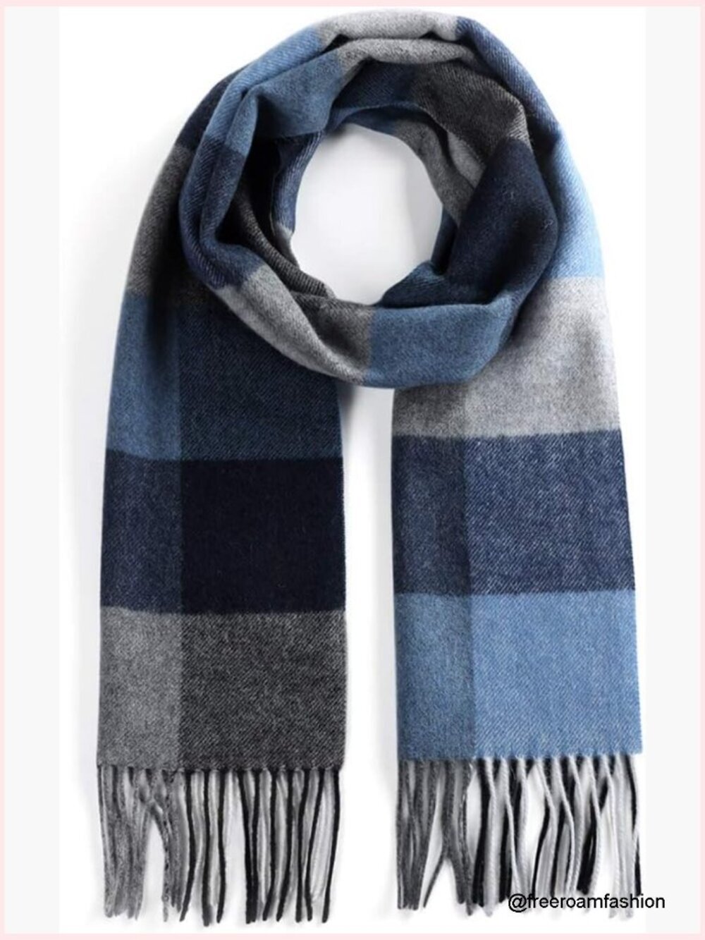 100% Wool Unisex Warm Winter Scarf Shawl Blanket